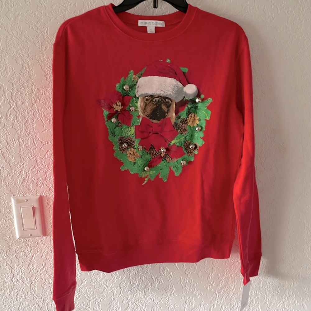 NWT CELEBRATE TOGETHER Jingle Sweatshirt